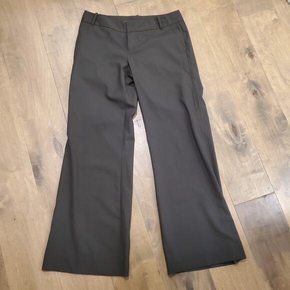 NWOT Gap Women's Sz 6 Charcoal Gray Trouser Dress Pants Wool Blend - Picture 1 of 10